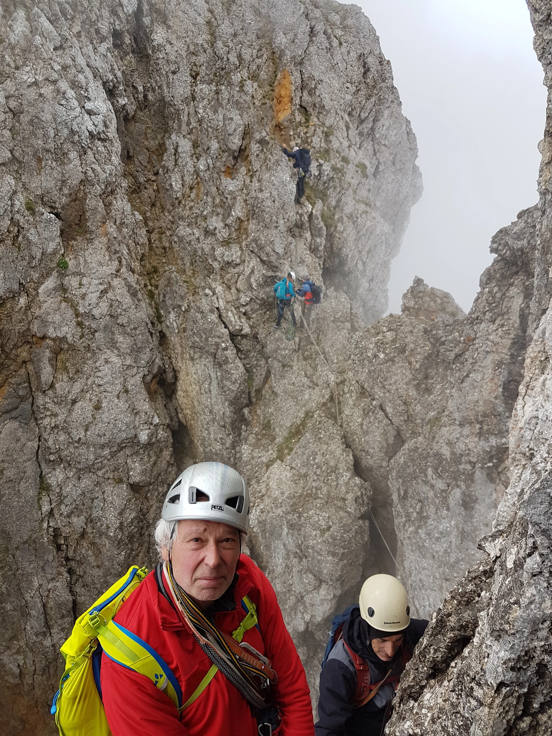 August, Sarah, Boris, Christian & Rainer im Köpftorlgrat | © DAV Sektion Hameln / Andreas Uhe