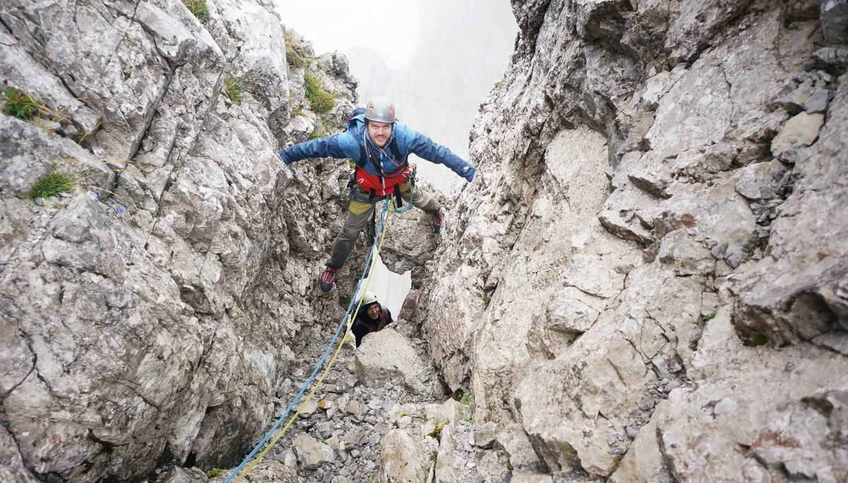 Boris & Christian am Klemmblock | © DAV Sektion Hameln / Andreas Uhe