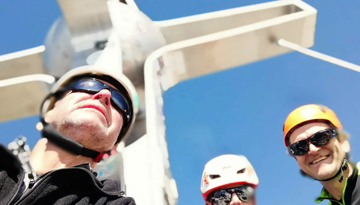 Auf dem Zuckerhütl von rechts: Reinhard, André, Gerd | © DAV Sektion Hameln