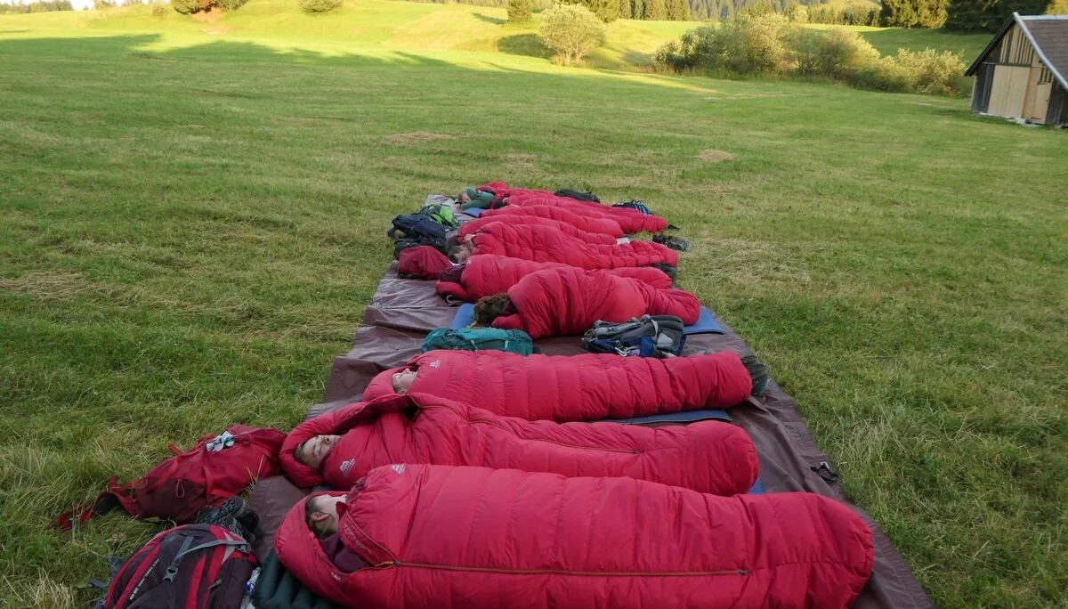Nach einem Sommernachtstraum von der Sonne geweckt | © DAV Sektion Hameln