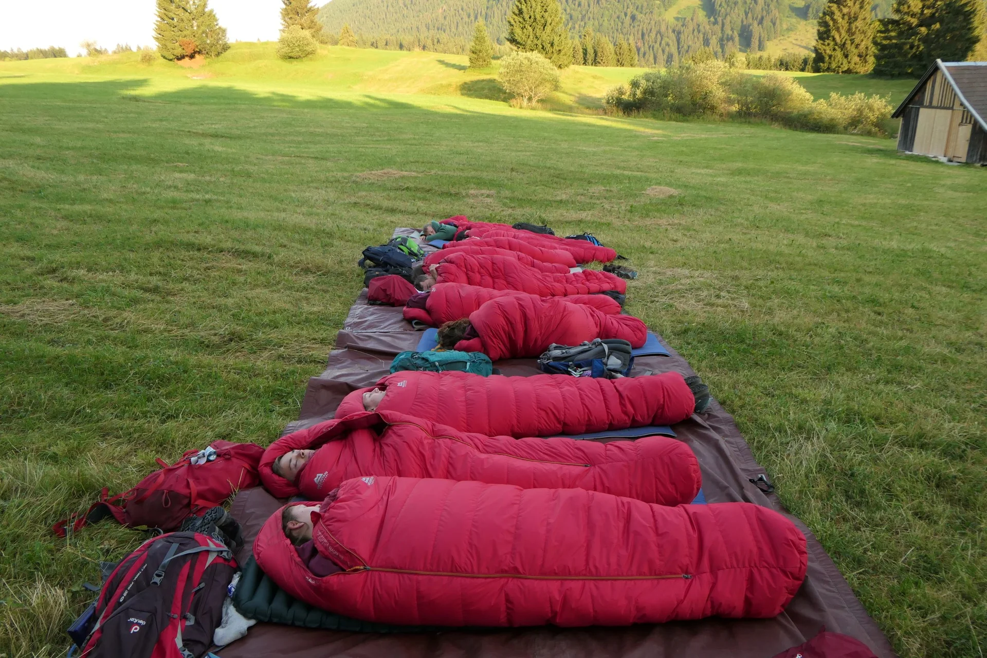 Nach einem Sommernachtstraum von der Sonne geweckt | © DAV Sektion Hameln