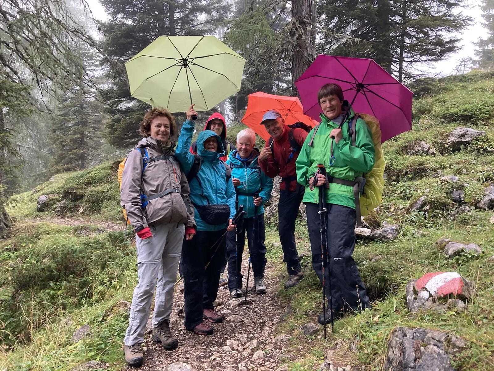 Karoline, Hannemie, Anke, August, Beatrix fotografiert von Almut Ellenberg | © DAV Sektion Hameln