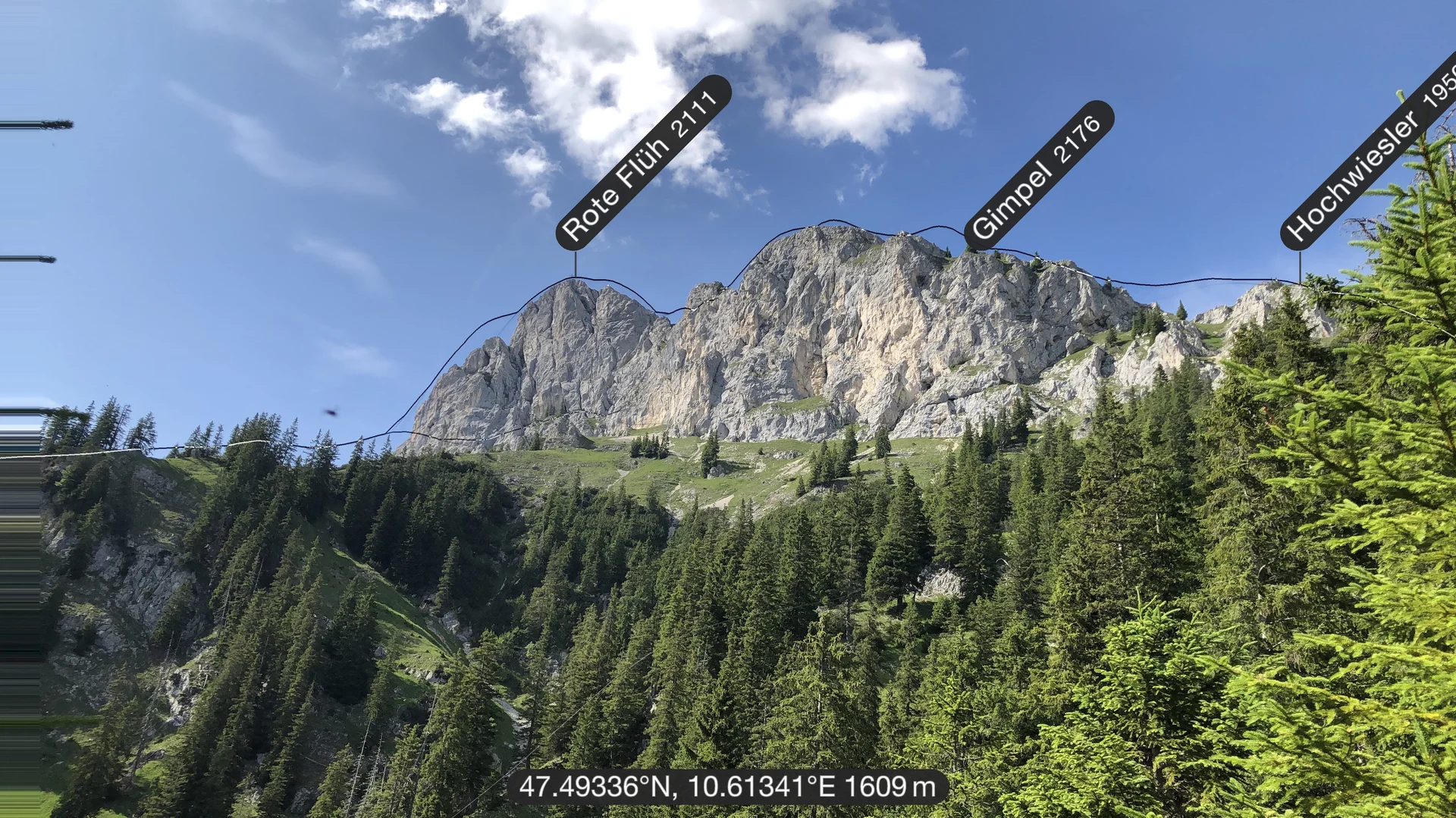 unsere Gipfel oberhalb der Hütte | © DAV Sektion Hameln