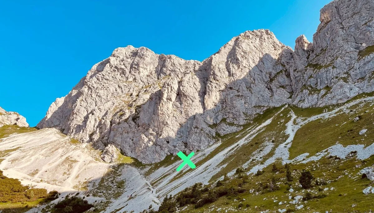 Hier soll heute der Einstieg sein! | © DAV Sektion Hameln