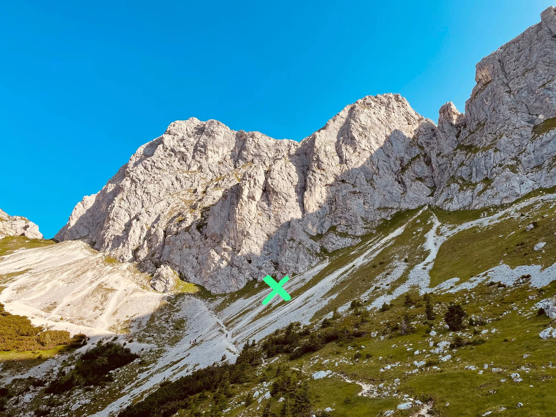 Hier soll heute der Einstieg sein! | © DAV Sektion Hameln