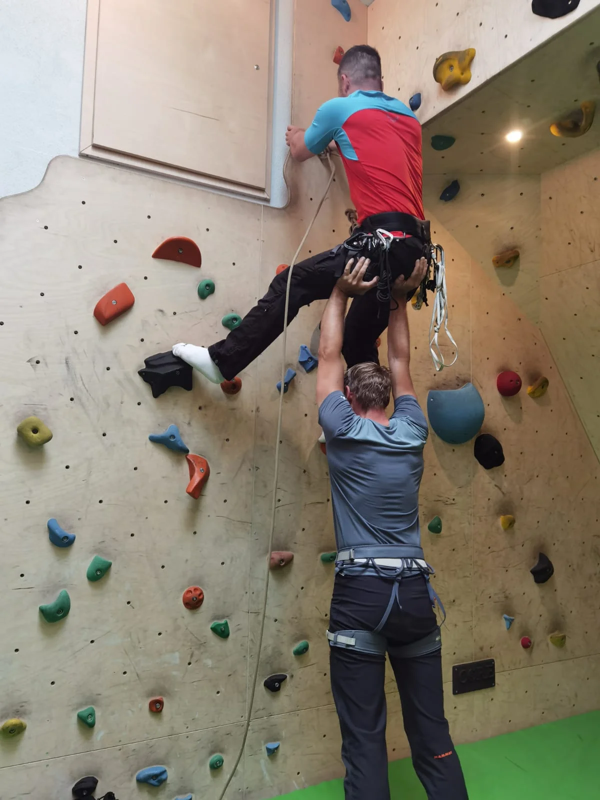 ... das wurde gleich mal geübt! | © DAV Sektion Hameln