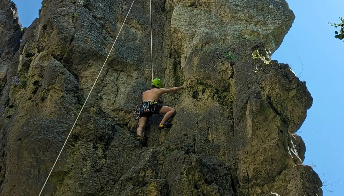 Oben ohne in der Senkrechten | © DAV Sektion Hameln