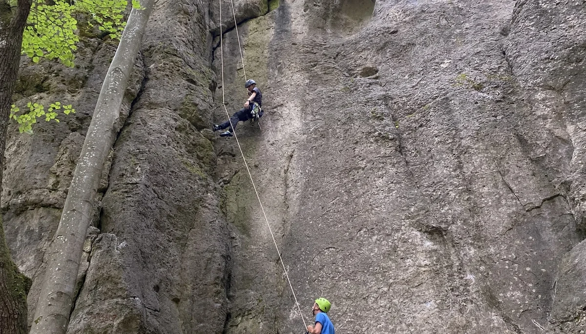 ... und es wird eifrig geklettert. | © DAV Sektion Hameln