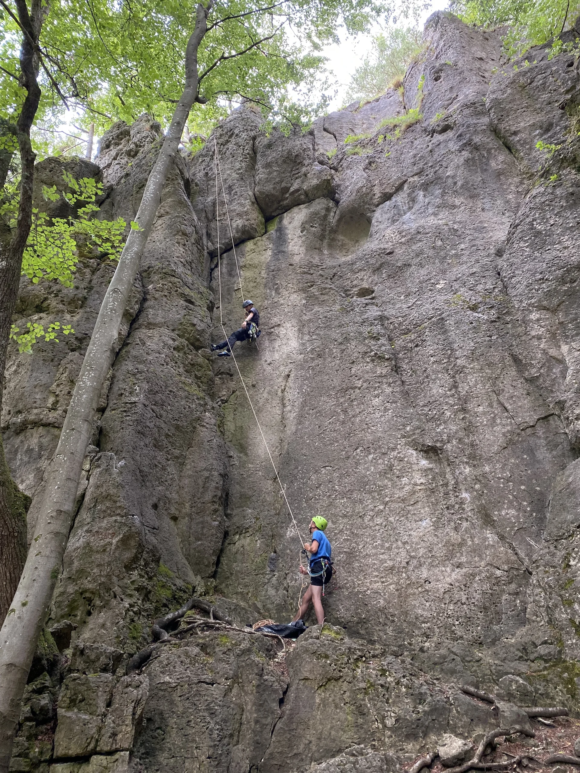 ... und es wird eifrig geklettert. | © DAV Sektion Hameln