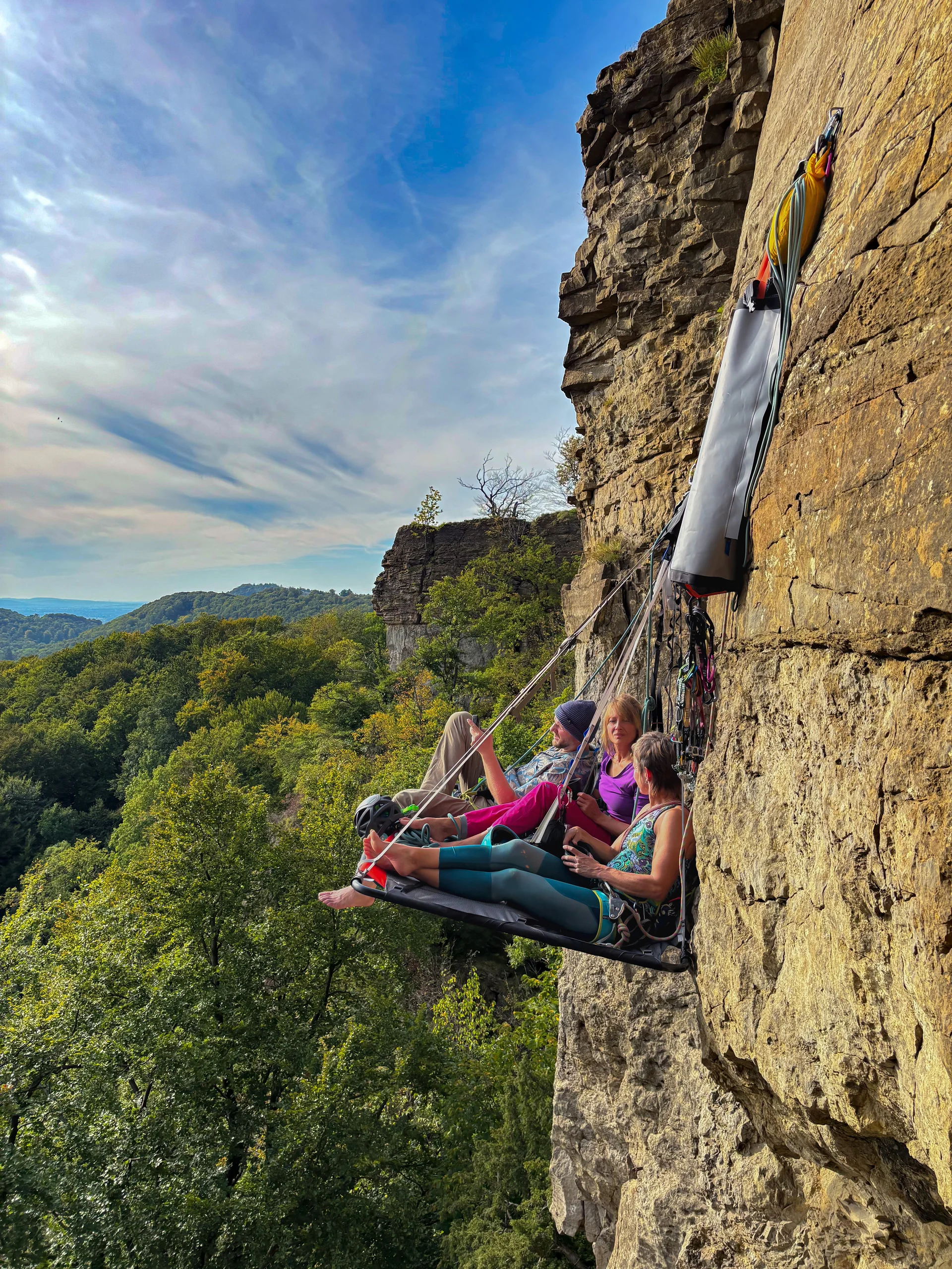 Portaledge - Das mobile Sofa an der Felswand | © DAV Sektion Hameln