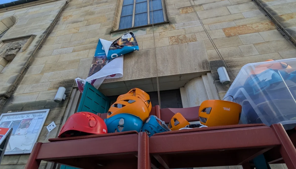 Helme auf, Seile bereit | © DAV Sektion Hameln