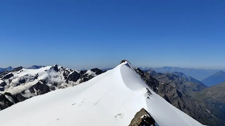 Blick von der Zufallspitze zum Cevedale | © DAV Sektion Hameln