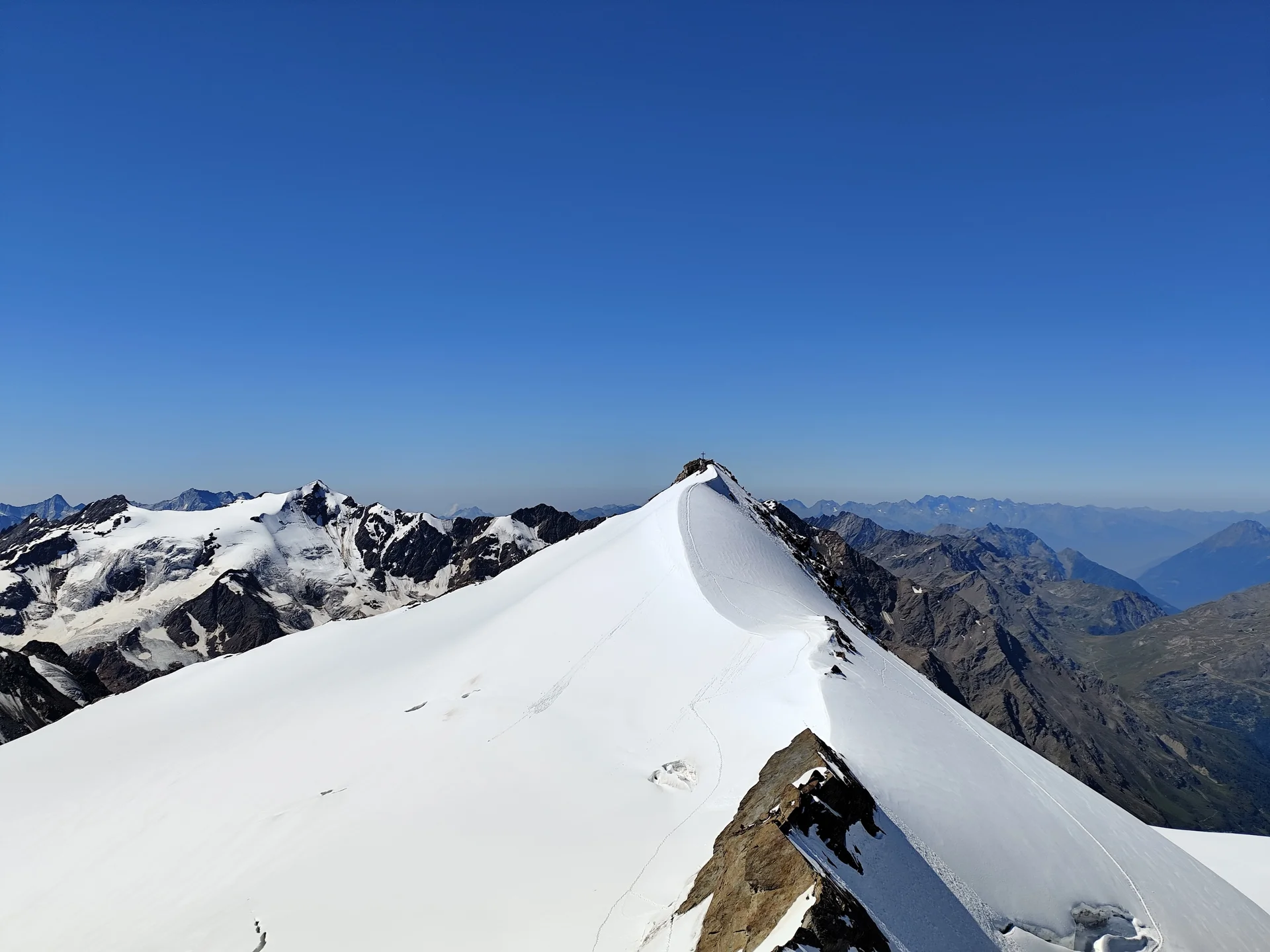 Blick von der Zufallspitze zum Cevedale | © DAV Sektion Hameln
