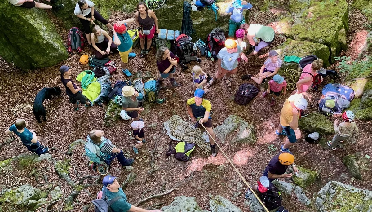 Trubel vor dem Fels | © DAV Sektion Hameln