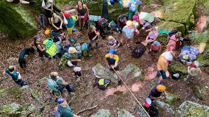Trubel vor dem Fels | © DAV Sektion Hameln