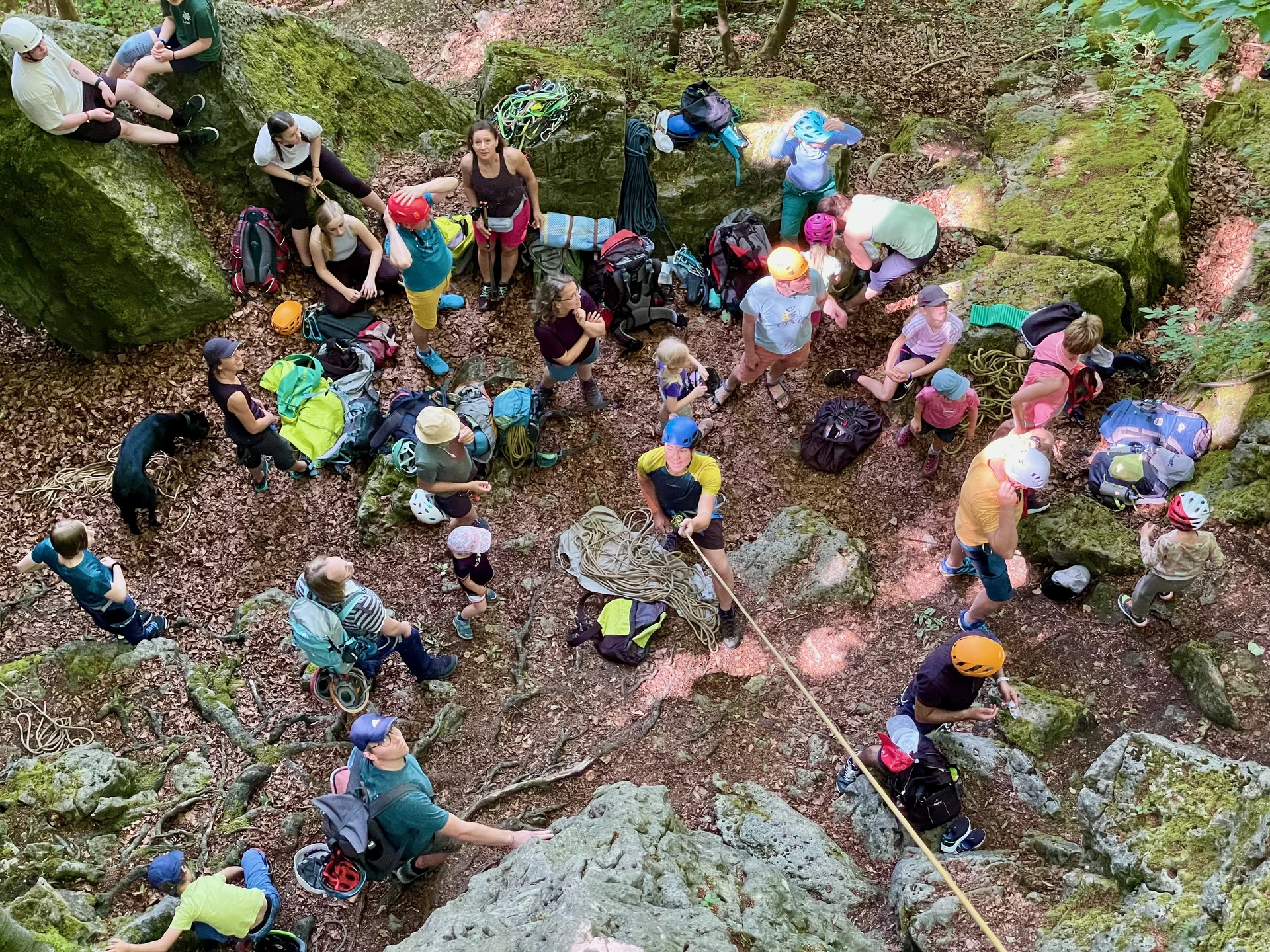 Trubel vor dem Fels | © DAV Sektion Hameln