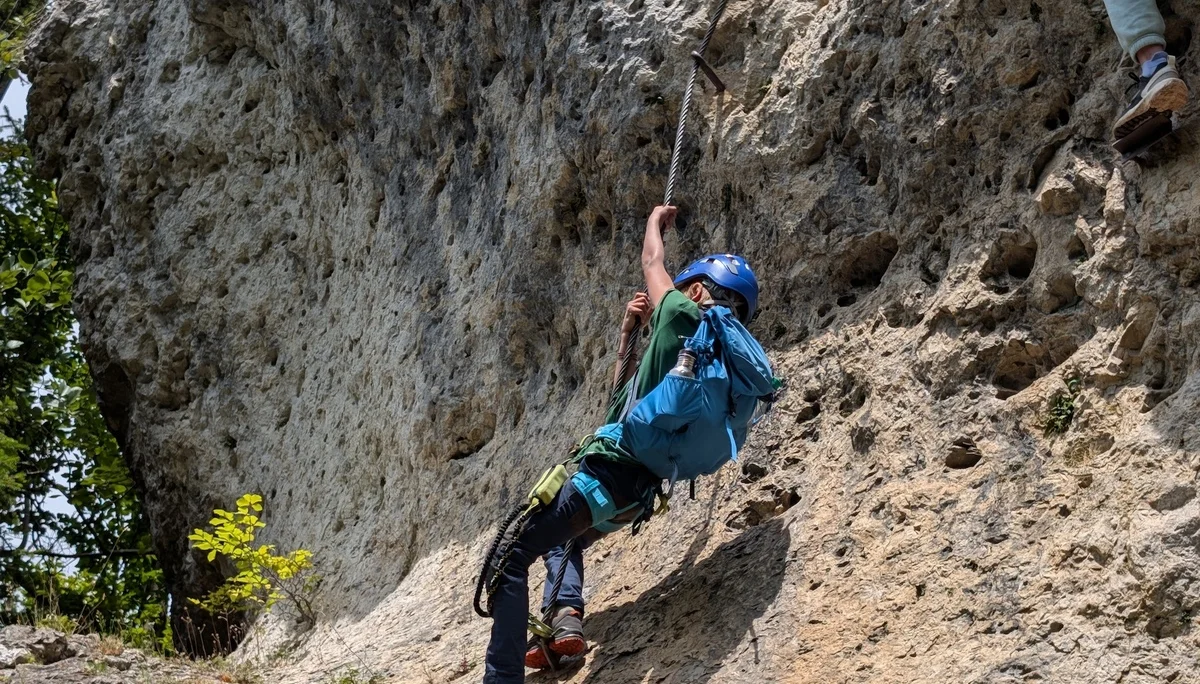 Klettersteig: Herausforderung angenommen | © DAV Sektion Hameln