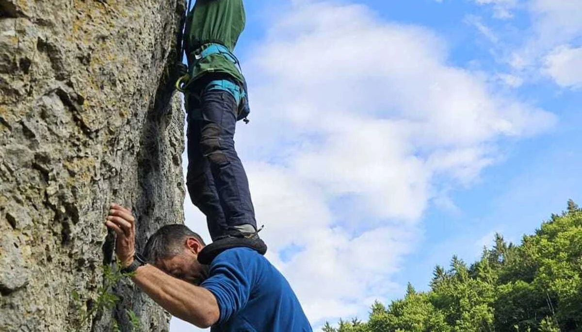 ... oder auf starken Schultern | © DAV Sektion Hameln