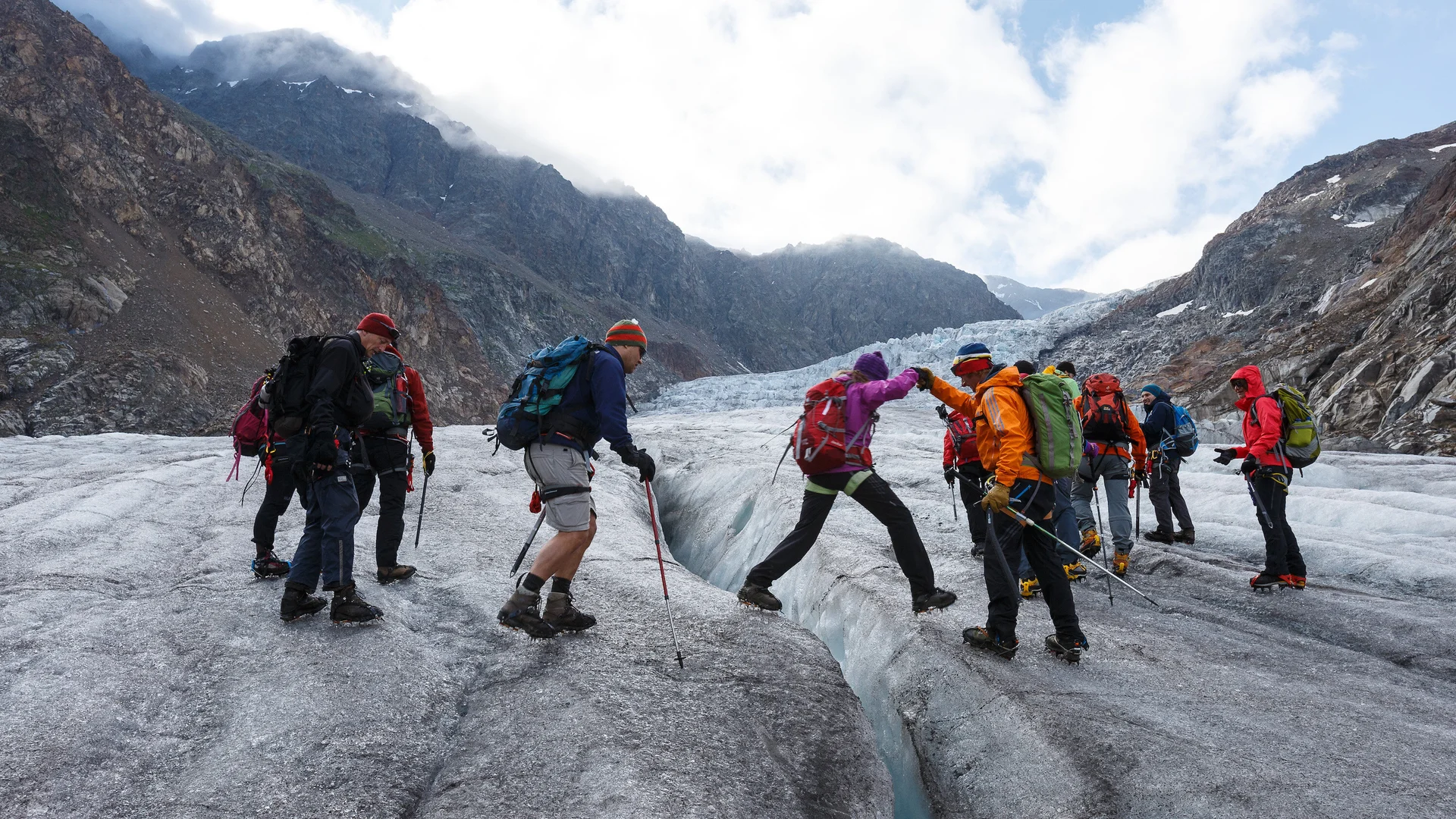 Spaltenbergung | © DAV - Marco Kost