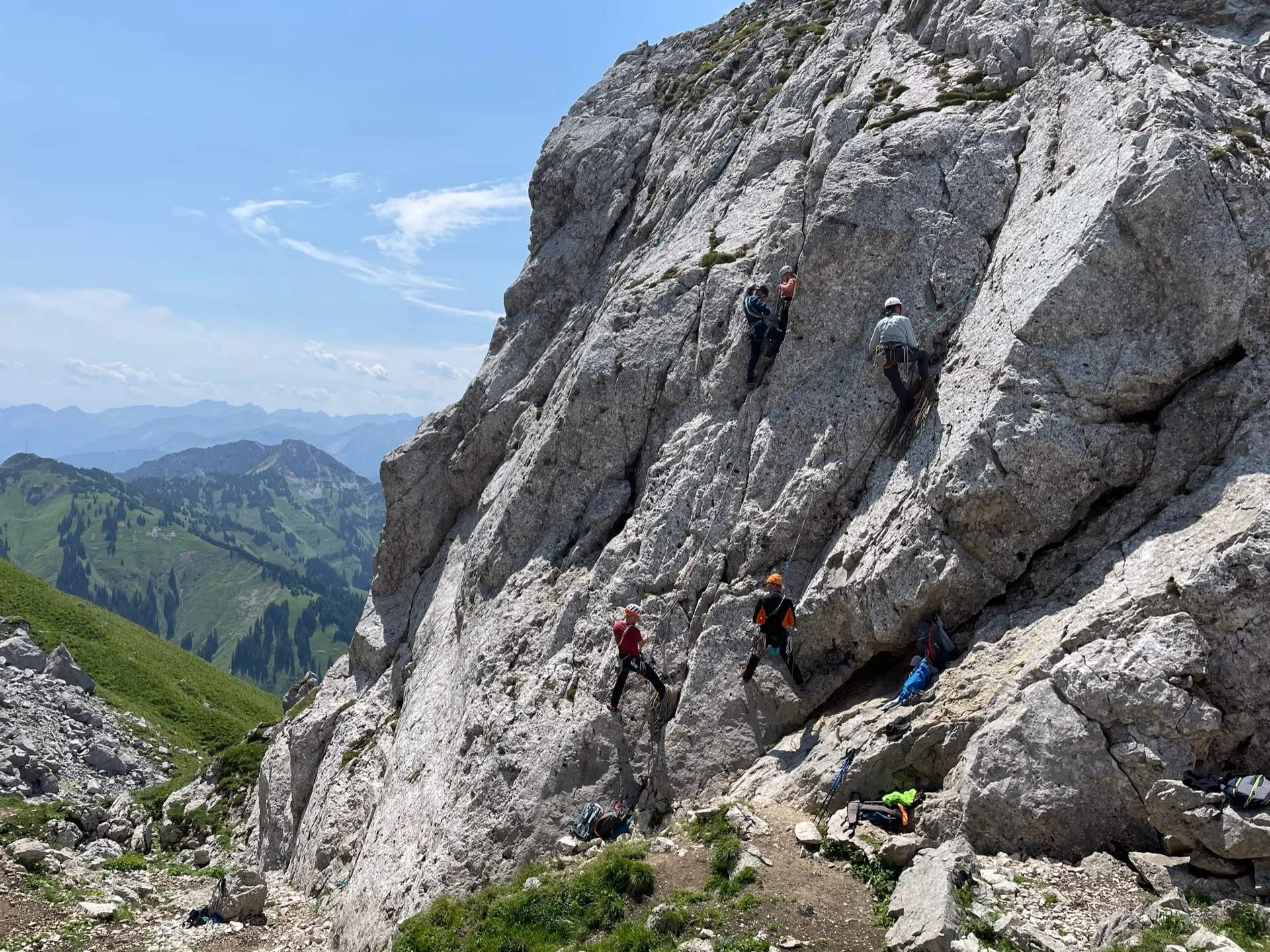 Ausbildung an feinstem Fels | © DAV Sektion Hameln